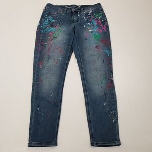 Seven7 Girlfriend Splatter Jeans Size 8
